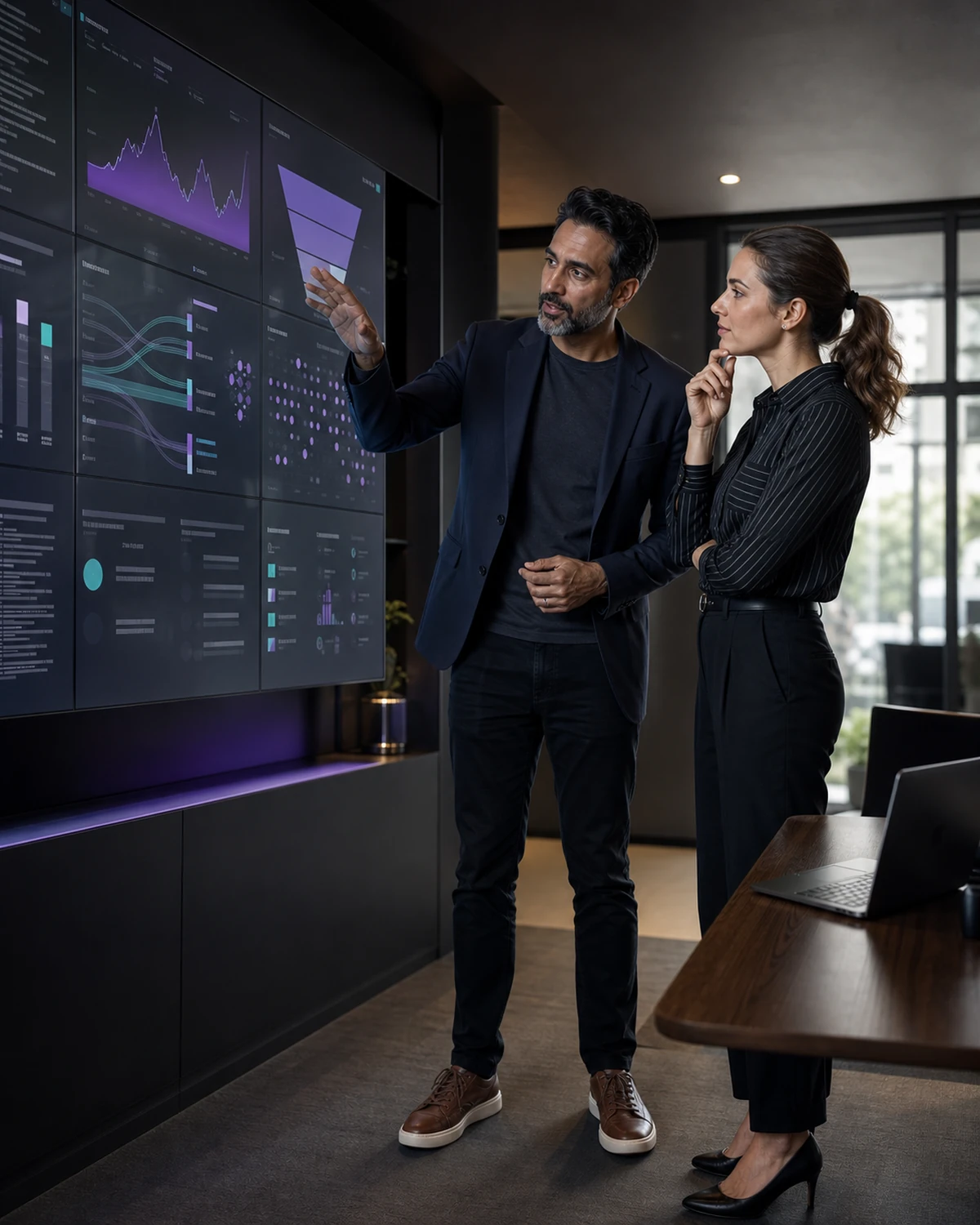 Technical marketing leaders reviewing search architecture, funnel data, and performance signals