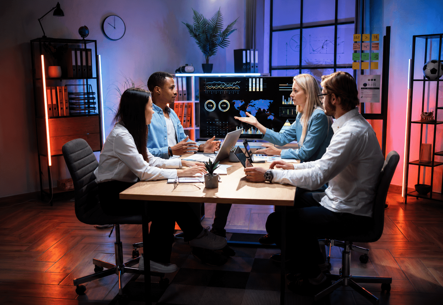 The 8 Core Marketing Team Discussing Digital And E-Commerce Marketing Strategy