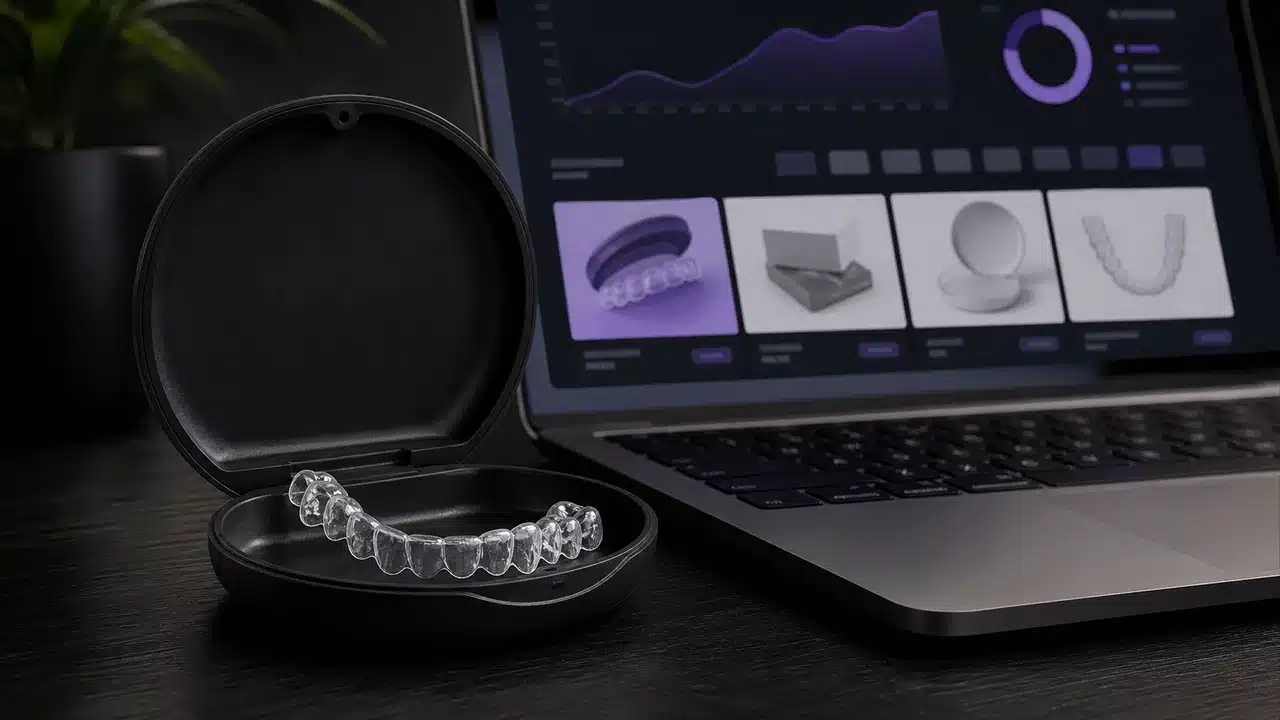 Clear Aligner Beside Organic Search And E-Commerce Performance Dashboards